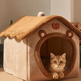 Bequemes Haustierhaus – Weiches, wärmendes Bett für Katzen und Hunde im kuscheligen Design
