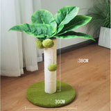 Palmen-Design Katzenkratzbaum – Sisal-Kratzbaum mit Spielbällen