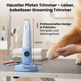 Haustier Pfoten Trimmer – Geräuscharmer, kabelloser Grooming-Trimmer für Hunde und Katzen