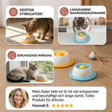 Interaktiver Snackteller für Katzen – Langsame Fütterungsspielzeug