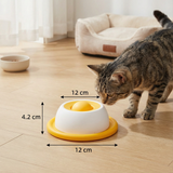 Interaktiver Snackteller für Katzen – Langsame Fütterungsspielzeug
