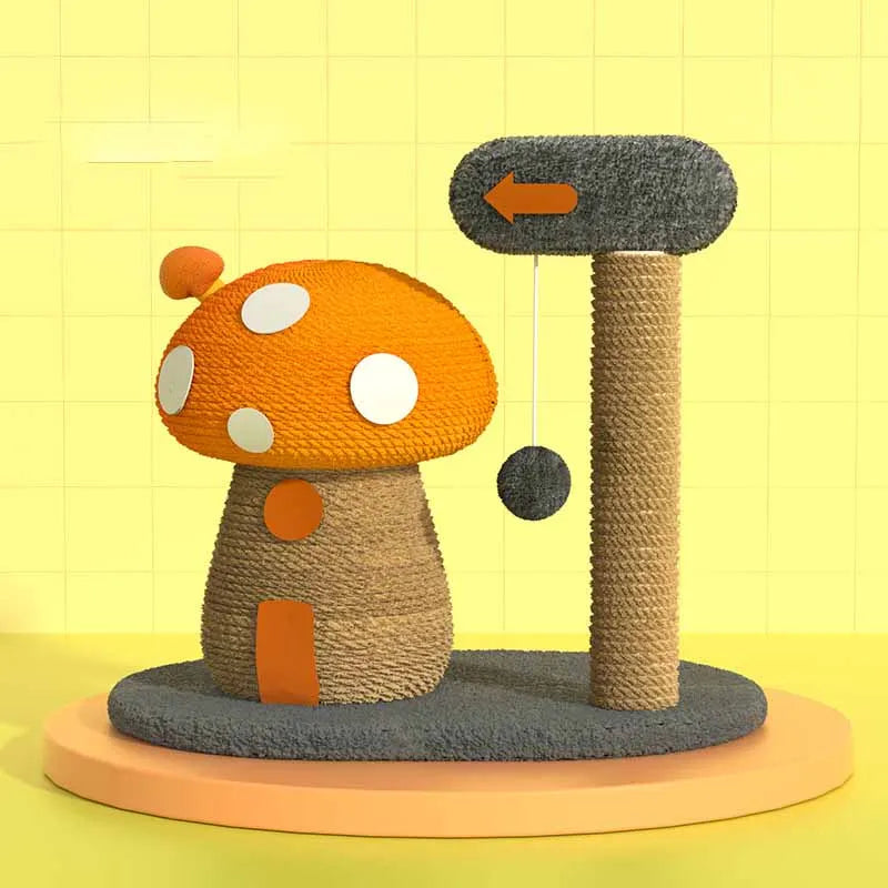 Katzenspielzeug Kratzbaum im Vogel- oder Pilz-Design – Interaktive Spielstation für Ihre Katze