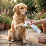 Sanfter, wasserfreier Pfotenreinigungsschaum mit Bürste für Hunde