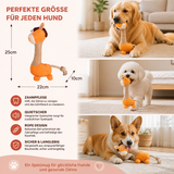 Robustes Plüsch-Hundespielzeug mit Baumwollseil, Quietscher und Zahnpflegefunktion