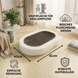 Luxuriöses Katzenbett mit integrierter Kratzfläche