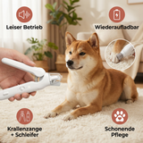 2-in-1 Geräuschloses Krallenpflegegerät für Hunde – Leise, Wiederaufladbar und Sanft